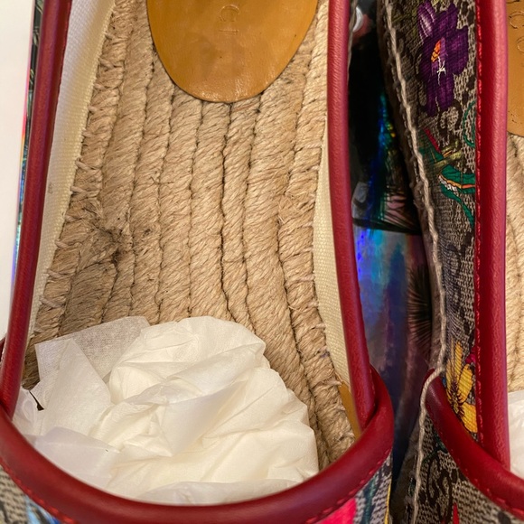 Gucci Pilar Floral GG Espadrilles size 39.5 - Picture 2 of 12